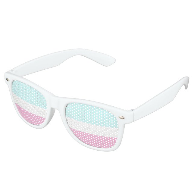 Nur Farben hellrosa und eisblau + Ihre Ideen Sonnenbrille (Schrägansicht)