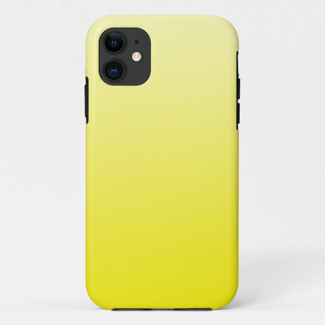 NUR FARBgefälle - Zitrone Case-Mate iPhone Hülle (Rückseite)