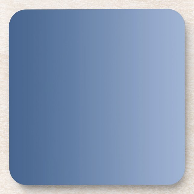 NUR FARBgradienten - blau Getränkeuntersetzer (Vorderseite)