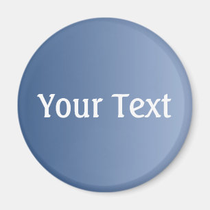 NUR FARBgradienten blau + Ihr Text Magnet