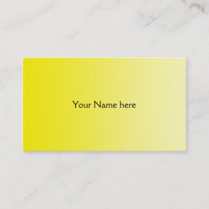 NUR FARBgradienten - gelbe Zitrone Visitenkarte