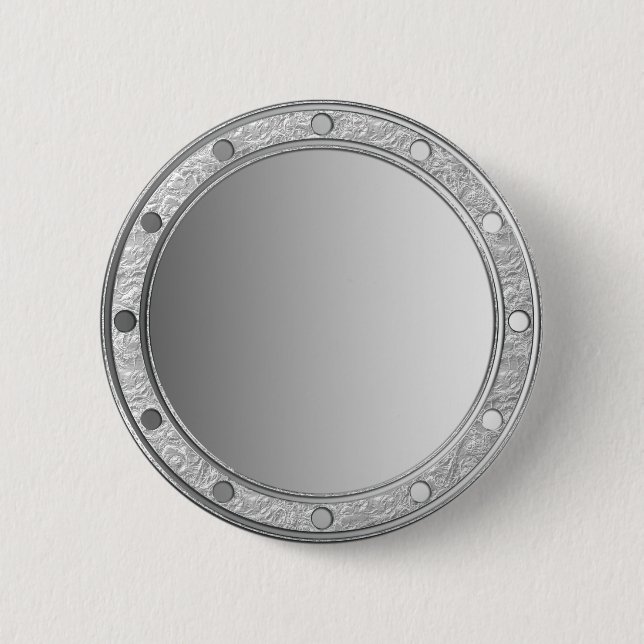 NUR FARBgradienten - grau - Ringe & Dotsilber Button (Vorderseite)