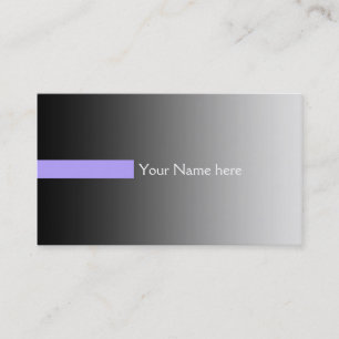 NUR FARBgradienten grau - Streifen violett + Text Visitenkarte