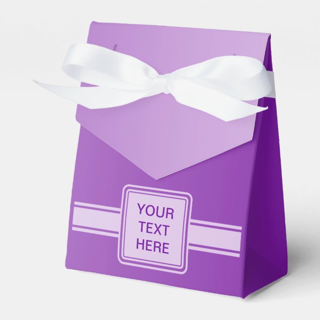 NUR FARBgradienten - lila + Text Geschenkschachtel (Vorderseite)