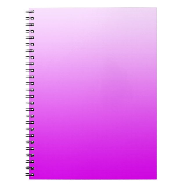NUR FARBgradienten - Neonrosa Notizblock (Vorderseite)