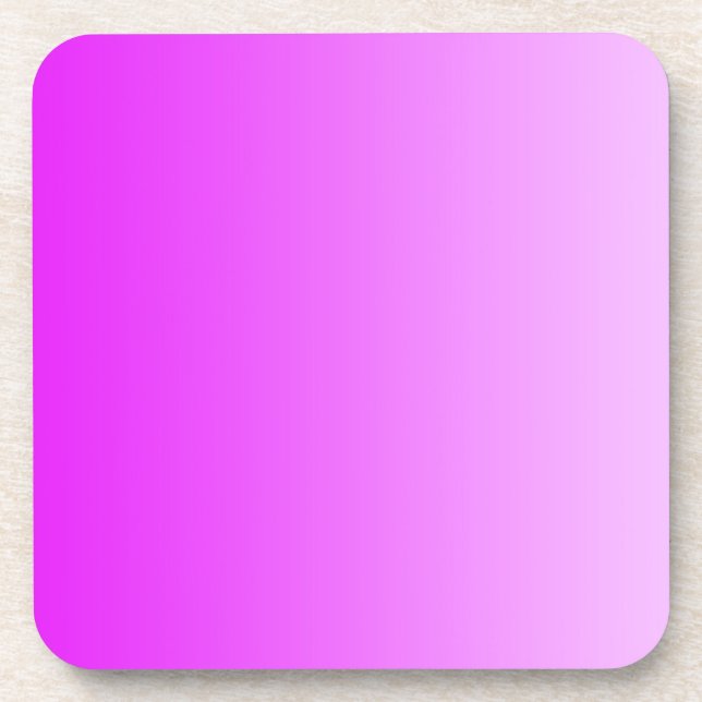 NUR FARBgradienten - Neonrosa Untersetzer (Vorderseite)