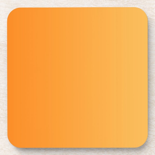 NUR FARBgradienten - orange Untersetzer (Vorderseite)