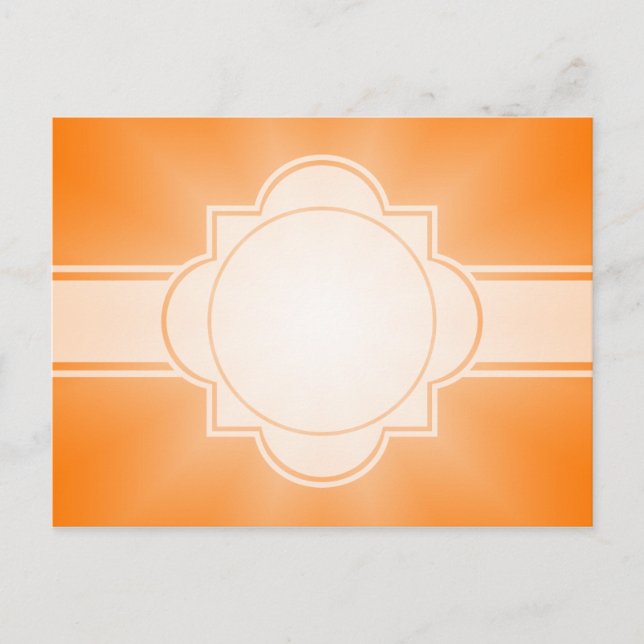 NUR FARBgradienten - Orangenstern Postkarte (Vorderseite)