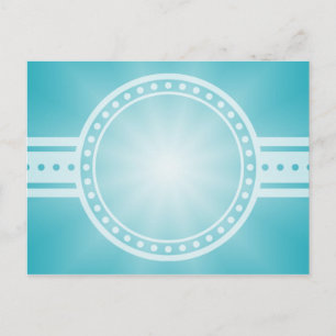 NUR FARBgradienten - Ozeanblauer Star Postkarte