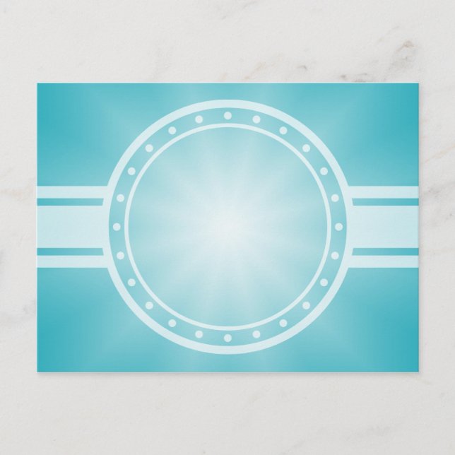 NUR FARBgradienten - Ozeanblauer Star Postkarte (Vorderseite)