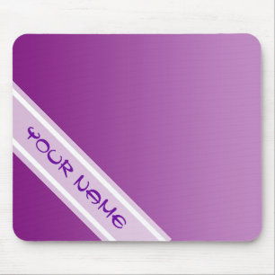 NUR FARBgradienten - Pflaume + Ihr Name Mousepad