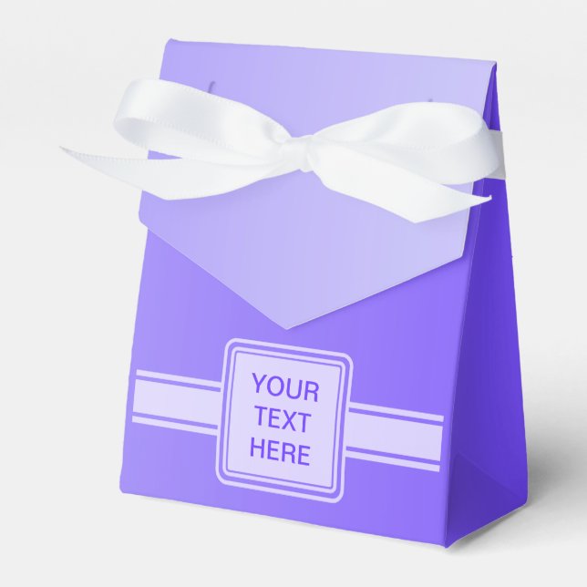 NUR FARBgradienten - Violett + Ihr Text Geschenkschachtel (Vorderseite)
