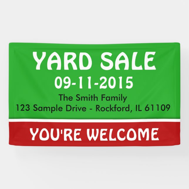 Nur Farbgras grün und Streifen + Ihre Idee Banner (Horizontal)