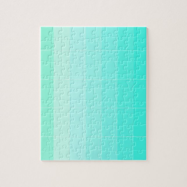 Nur FarbMeergrün Ombre Puzzle (Vertikal)