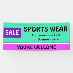 Nur Farbminze grün & Streifen + Ihre Idee Banner