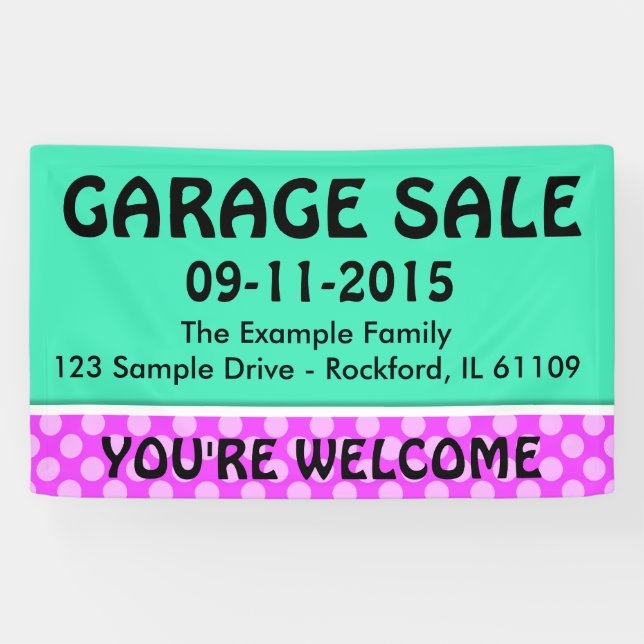 Nur Farbminze grün & Streifen + Ihre Idee Banner (Horizontal)