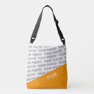 NUR FARBRETTEN - Orange + Ihre Ideen Tragetaschen Mit Langen Trägern