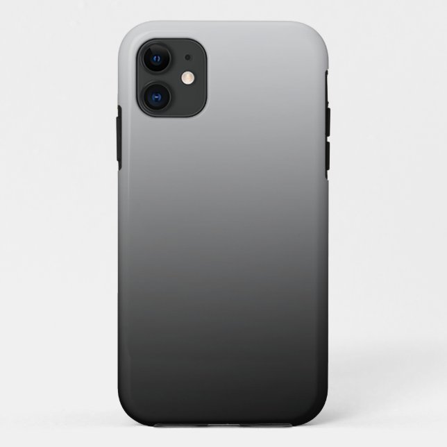 NUR FARBsteigungen - schwarzes Grau Case-Mate iPhone Hülle (Rückseite)