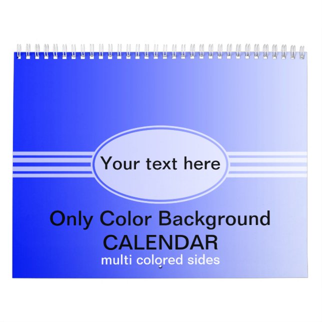 Nur Farbverläufe Kalender - mehrfarbig (Titelbild)