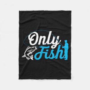 Nur Fisch Lustiger B Angelsinn Humor Liebhaber Fis Fleecedecke
