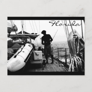 Nur Fishin' Postkarte