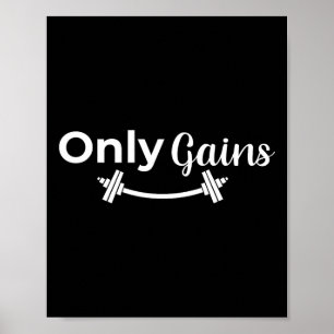 Nur Fitnessstudio-Erfolge Bodybuilding-Training Lu Poster