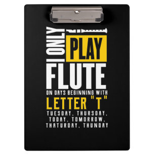 Nur Flute spielen Klemmbrett