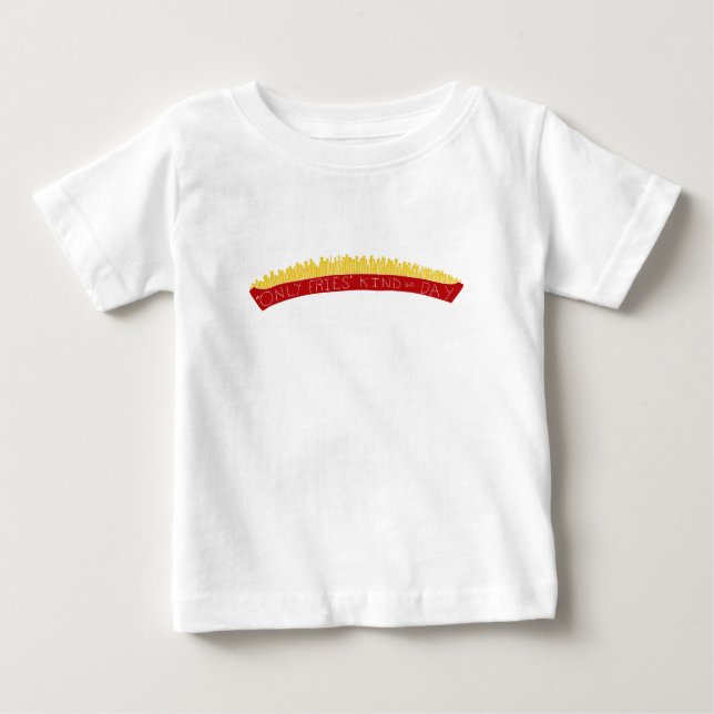 Nur Fritten-Tag 🍟 Baby T-shirt (Vorderseite)
