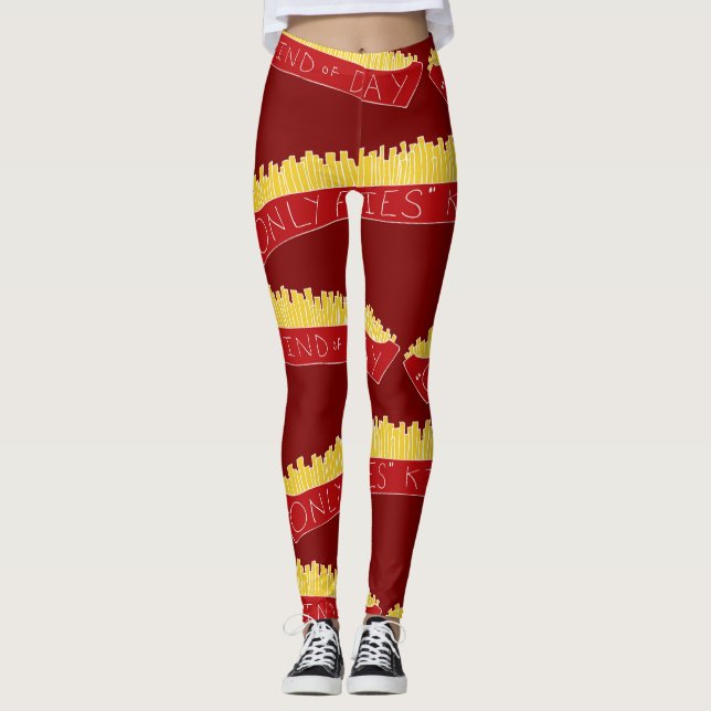 Nur Fritten-Tag 🍟 Leggings (Vorderseite)