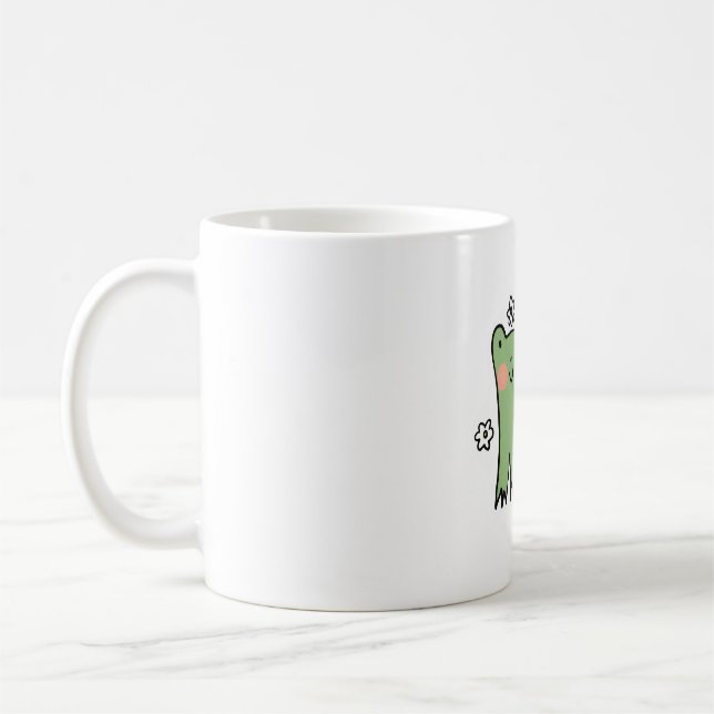 Nur Frosch-Vibes Kaffeetasse (Links)