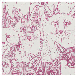 Nur Füchse Kirschrosa weiche weiße Stoffe