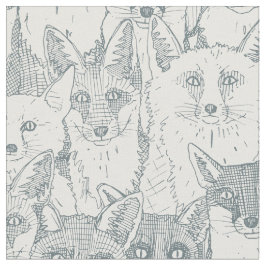 Nur Füchse, weiche weiße weiße Schieferstoffe Stoff