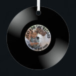 Nur für das Personalisierte Foto Ornament Aus Metall<br><div class="desc">Machen Sie Ihre eigene Platte / Schallplatte Neuheit Foto Geschenk-Ornament - perfekt für den Tag des Vaters / Mutter's Day oder jederzeit. Nur für den Rekord sind Sie die besten - maßgeschneiderte Ornamente aus Ricaso</div>