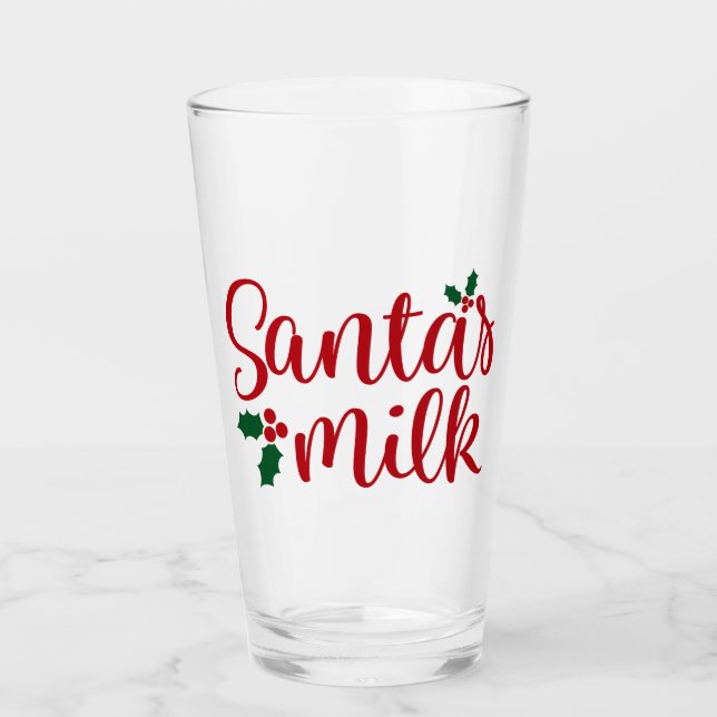 Nur für den Weihnachtsmann Glas (Vorderseite)