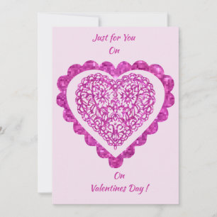 Nur für dich am Valentinstag! Feiertagskarte