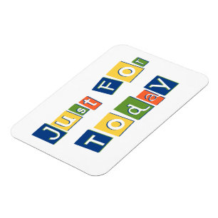 Nur für die aktuellen Slogan Quote Farbblockbuchst Magnet