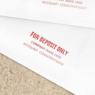 Nur für die Briefmarke von Bankeinlagen Permastempel