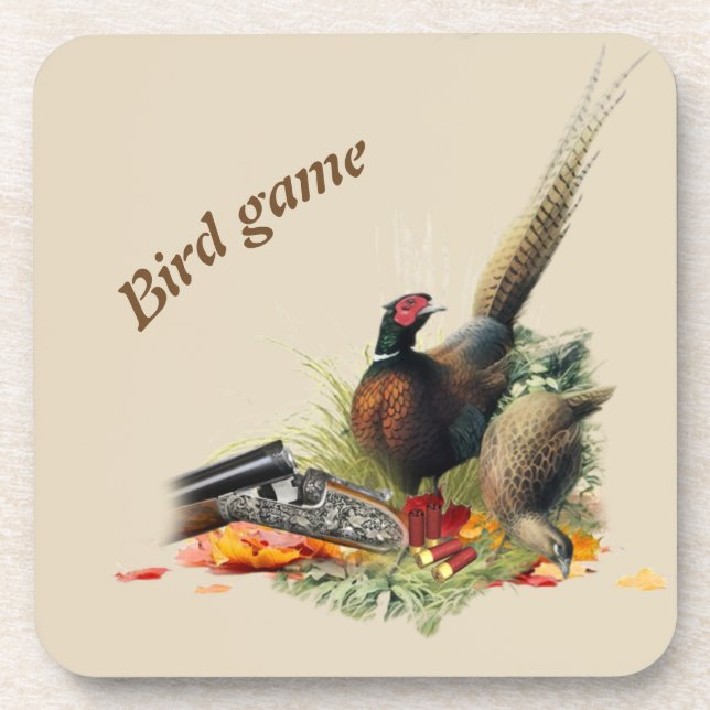 Nur für echte Jäger Getränkeuntersetzer (Vorderseite)