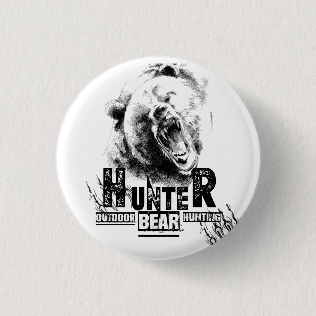 Nur für echten Jäger-T - Shirt Button (Vorderseite)