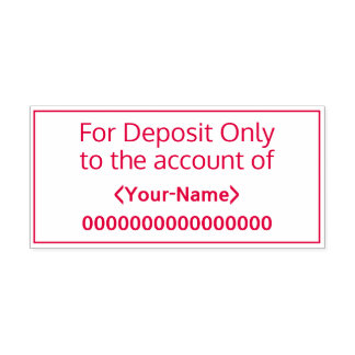 "Nur für Einlagen auf dem Konto" Briefmarke aus Ka Permastempel