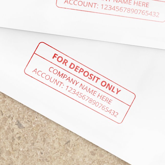 Nur für Einlagen bei der Business Company Bank Permastempel (Von Creator hochgeladen)