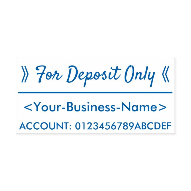 "Nur für Einlagen" und Individuelle Name Kautschuk Permastempel (Design)