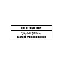 Nur für Einzahlungen Signature Name Bank Kontonumm Permastempel