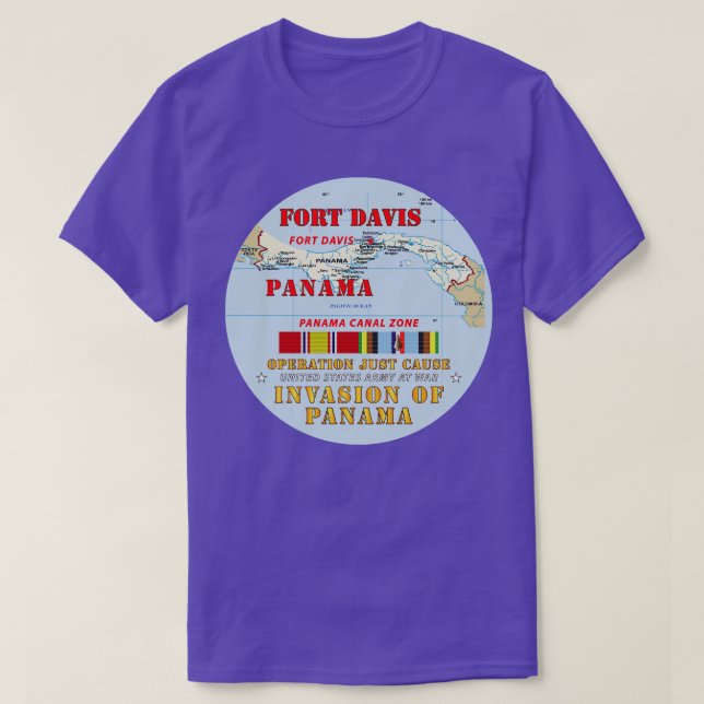 Nur für Ft Davis CZ w Karte mit Svc Ribbons T-Shirt (Design vorne)