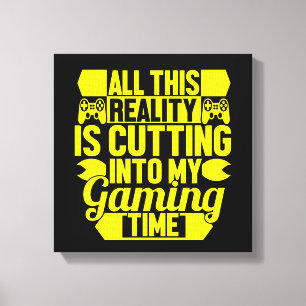 Nur für Gamer Leinwanddruck