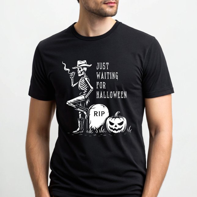 Nur für Halloween Cowboy Skeleton Gewartet T-Shirt (Von Creator hochgeladen)