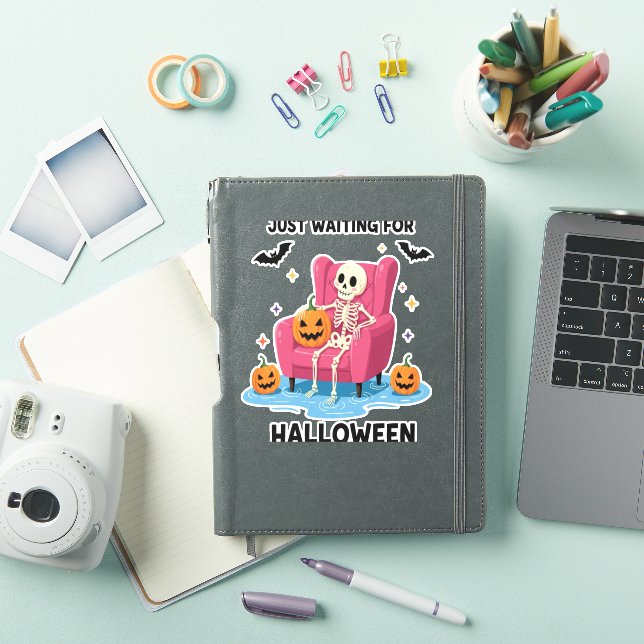 Nur für Halloween Skeleton Gewartet Aufkleber (iPad Hülle)