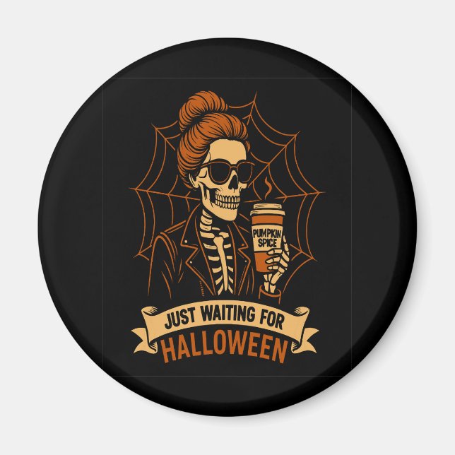Nur für Halloween Skeleton Gewartet Magnet (Vorne)