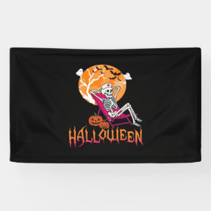 Nur für Halloween Summer Nurse Skelett P Gewartet Banner