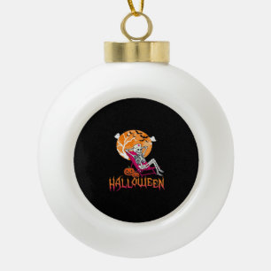 Nur für Halloween Summer Nurse Skelett P Gewartet Keramik Kugel-Ornament